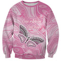Australia Breast Cancer Awareness Personalised Sweatshirt Butterfly Pink Ribbon Aboriginal Art