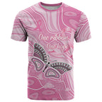 Australia Breast Cancer Awareness Personalised T Shirt Butterfly Pink Ribbon Aboriginal Art