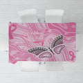 Australia Breast Cancer Awareness Tablecloth Butterfly Pink Ribbon Aboriginal Art
