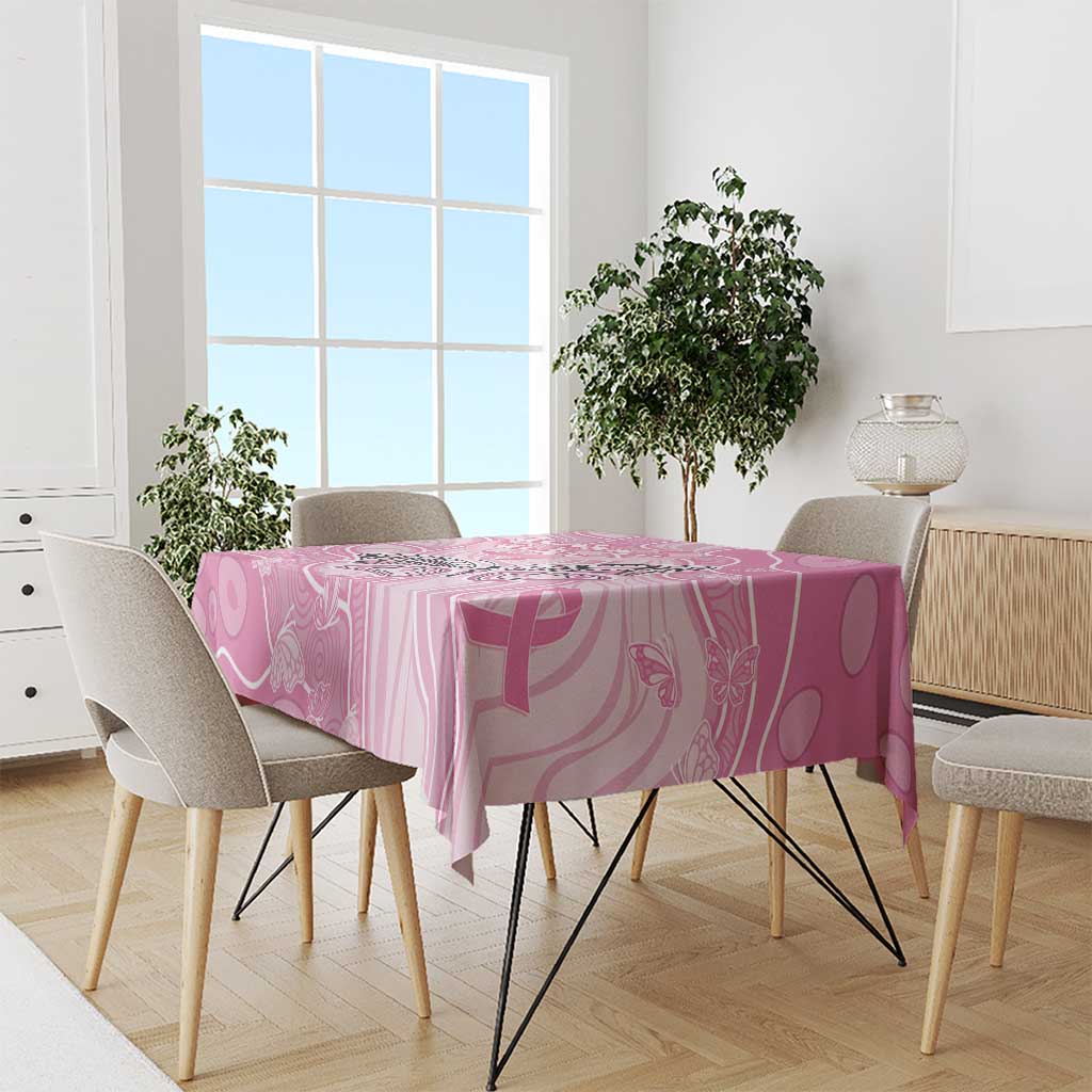 Australia Breast Cancer Awareness Tablecloth Butterfly Pink Ribbon Aboriginal Art