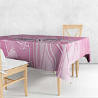 Australia Breast Cancer Awareness Tablecloth Butterfly Pink Ribbon Aboriginal Art