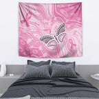 Australia Breast Cancer Awareness Tapestry Butterfly Pink Ribbon Aboriginal Art