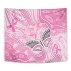 Australia Breast Cancer Awareness Tapestry Butterfly Pink Ribbon Aboriginal Art