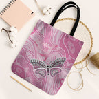 Australia Breast Cancer Awareness Tote Bag Butterfly Pink Ribbon Aboriginal Art