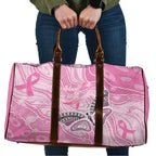 Australia Breast Cancer Awareness Travel Bag Butterfly Pink Ribbon Aboriginal Art
