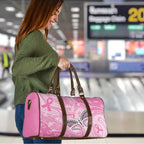 Australia Breast Cancer Awareness Travel Bag Butterfly Pink Ribbon Aboriginal Art