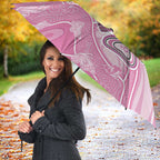 Australia Breast Cancer Awareness Umbrella Butterfly Pink Ribbon Aboriginal Art
