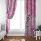 Australia Breast Cancer Awareness Window Curtain Butterfly Pink Ribbon Aboriginal Art