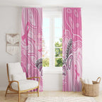 Australia Breast Cancer Awareness Window Curtain Butterfly Pink Ribbon Aboriginal Art