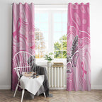 Australia Breast Cancer Awareness Window Curtain Butterfly Pink Ribbon Aboriginal Art