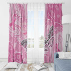 Australia Breast Cancer Awareness Window Curtain Butterfly Pink Ribbon Aboriginal Art