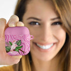 Australia Breast Cancer Awareness AirPods Case Pink Cockatoo Ribbon Aboriginal Dot Art