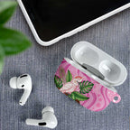 Australia Breast Cancer Awareness AirPods Case Pink Cockatoo Ribbon Aboriginal Dot Art