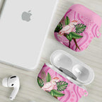 Australia Breast Cancer Awareness AirPods Case Pink Cockatoo Ribbon Aboriginal Dot Art