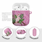 Australia Breast Cancer Awareness AirPods Case Pink Cockatoo Ribbon Aboriginal Dot Art