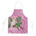 Australia Breast Cancer Awareness Apron Pink Cockatoo Ribbon Aboriginal Dot Art