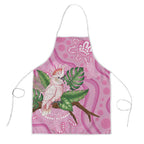 Australia Breast Cancer Awareness Apron Pink Cockatoo Ribbon Aboriginal Dot Art