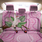 Australia Breast Cancer Awareness Back Car Seat Cover Pink Cockatoo Ribbon Aboriginal Dot Art