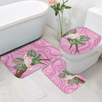 Australia Breast Cancer Awareness Bathroom Set Pink Cockatoo Ribbon Aboriginal Dot Art