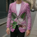 Australia Breast Cancer Awareness Blazer Pink Cockatoo Ribbon Aboriginal Dot Art
