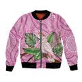 Australia Breast Cancer Awareness Bomber Jacket Pink Cockatoo Ribbon Aboriginal Dot Art
