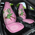 Australia Breast Cancer Awareness Car Seat Cover Pink Cockatoo Ribbon Aboriginal Dot Art