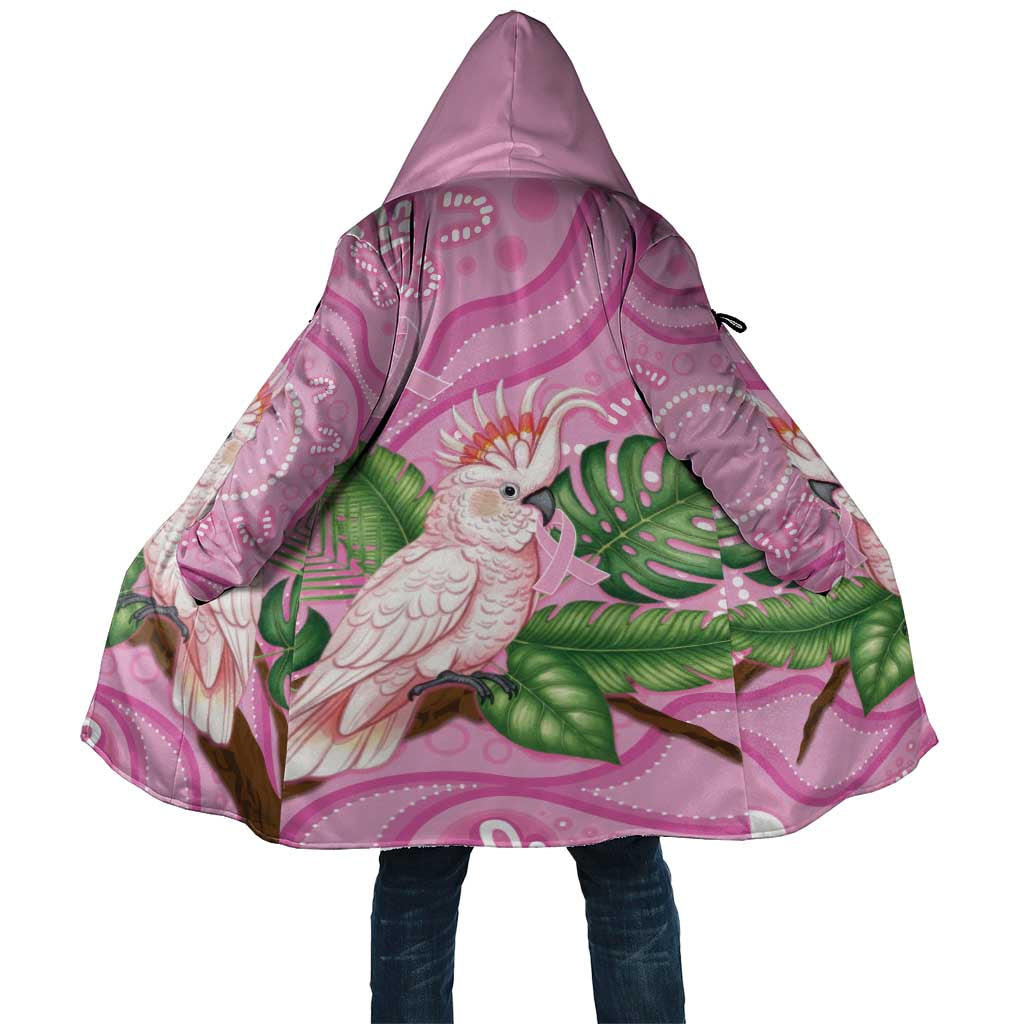 Australia Breast Cancer Awareness Cloak Pink Cockatoo Ribbon Aboriginal Dot Art