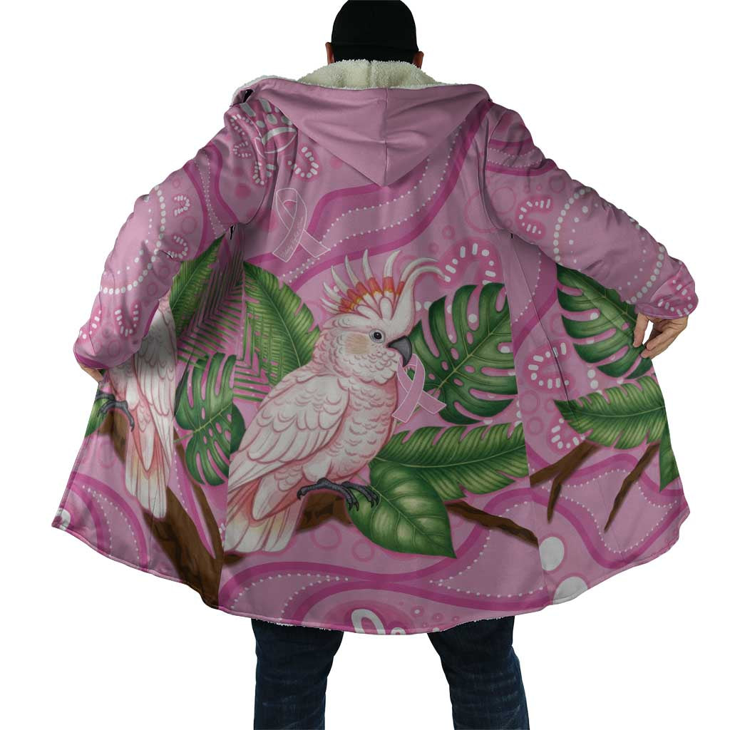 Australia Breast Cancer Awareness Cloak Pink Cockatoo Ribbon Aboriginal Dot Art