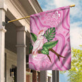 Australia Breast Cancer Awareness Garden Flag Pink Cockatoo Ribbon Aboriginal Dot Art