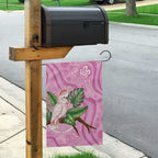 Australia Breast Cancer Awareness Garden Flag Pink Cockatoo Ribbon Aboriginal Dot Art
