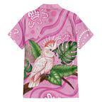 Australia Breast Cancer Awareness Hawaiian Shirt Pink Cockatoo Ribbon Aboriginal Dot Art