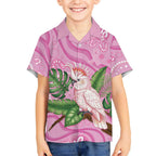 Australia Breast Cancer Awareness Hawaiian Shirt Pink Cockatoo Ribbon Aboriginal Dot Art