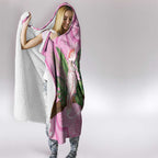 Australia Breast Cancer Awareness Hooded Blanket Pink Cockatoo Ribbon Aboriginal Dot Art