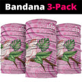 Australia Breast Cancer Awareness Neck Gaiter Pink Cockatoo Ribbon Aboriginal Dot Art