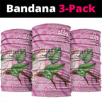 Australia Breast Cancer Awareness Neck Gaiter Pink Cockatoo Ribbon Aboriginal Dot Art