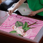 Australia Breast Cancer Awareness Puzzle Pink Cockatoo Ribbon Aboriginal Dot Art