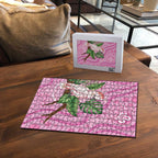 Australia Breast Cancer Awareness Puzzle Pink Cockatoo Ribbon Aboriginal Dot Art