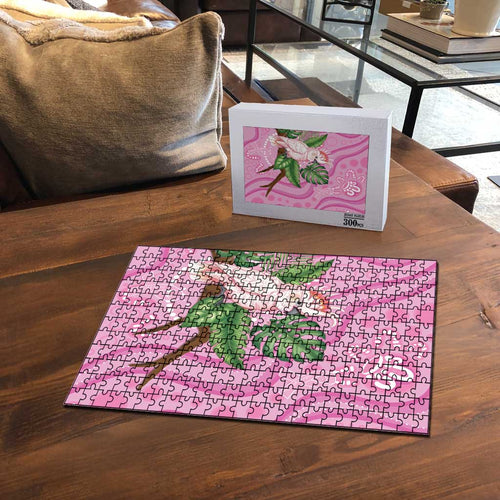 Australia Breast Cancer Awareness Puzzle Pink Cockatoo Ribbon Aboriginal Dot Art