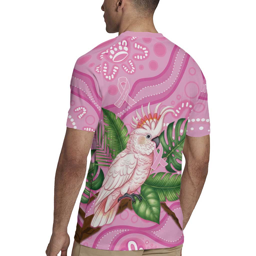 Australia Breast Cancer Awareness Rugby Jersey Pink Cockatoo Ribbon Aboriginal Dot Art