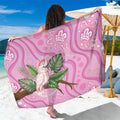 Australia Breast Cancer Awareness Sarong Pink Cockatoo Ribbon Aboriginal Dot Art