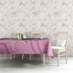 Australia Breast Cancer Awareness Tablecloth Pink Cockatoo Ribbon Aboriginal Dot Art