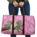 Australia Breast Cancer Awareness Travel Bag Pink Cockatoo Ribbon Aboriginal Dot Art