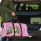 Australia Breast Cancer Awareness Travel Bag Pink Cockatoo Ribbon Aboriginal Dot Art