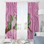 Australia Breast Cancer Awareness Window Curtain Pink Cockatoo Ribbon Aboriginal Dot Art