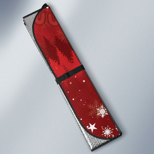 Australia Red - capped Robin Christmas In July Auto Sun Shade Aussie Passerine Bird Merry Xmas