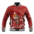 Australia Red - capped Robin Christmas In July Baseball Jacket Aussie Passerine Bird Merry Xmas