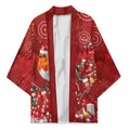 Australia Red - capped Robin Christmas In July Kimono Aussie Passerine Bird Merry Xmas