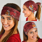 Australia Red - capped Robin Christmas In July Neck Gaiter Aussie Passerine Bird Merry Xmas