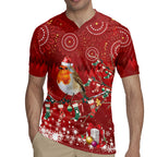 Australia Red - capped Robin Christmas In July Rugby Jersey Aussie Passerine Bird Merry Xmas