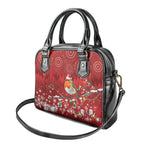 Australia Red - capped Robin Christmas In July Shoulder Handbag Aussie Passerine Bird Merry Xmas